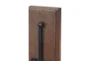 21" Brown Mango Wood Wall Sconce - Detail