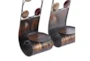 24" Brown Iron Wall Sconce Set Of 2 - Detail