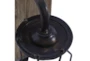 11" Brown Iron Wall Sconce - Detail
