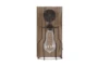 11" Brown Iron Wall Sconce - Front