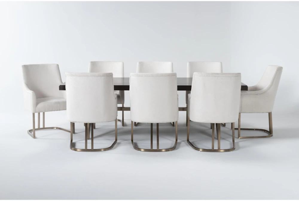 Palladium 9 Piece Dining Set W/ 8 Arm Chairs By Drew & Jonathan For Living Spaces