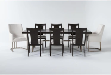 Palladium 9 Piece Dining Set W/ 6 Back Side Chairs By Drew & Jonathan For Living Spaces