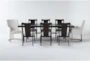 Palladium 96" Dining With 6 Back Side Chairs Set For 8 - Signature