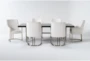Palladium 7 Piece Dining Set W/ 6 Arm Chairs By Drew & Jonathan For Living Spaces - Signature