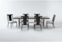 Palladium 96" Dining With Back Side Chairs Set For 6 - Signature