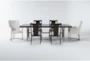 Palladium 96" Dining With 4 Back Side Chairs Set For 6 - Signature