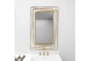 31X47 Inch Gold Metal Contemporary Wall Mirror - Room