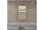 31X47 Inch Gold Metal Contemporary Wall Mirror - Room