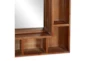24X29 Inch Wood Cubbie Wall Mirror - Detail