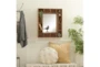 24X29 Inch Wood Cubbie Wall Mirror - Room