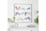 32X32 Inch Multi Colored Birds On Wire Metal Wall Decor - Room