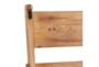 76 Inch Metal + Wood Blanket Ladder With Hooks - Back