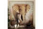 47X47 Inch Framed Elephant Canvas Wall Art - Room