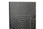 40X40 Inch Black Wood Geo Pattern Wall Decor - Detail