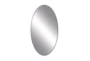 32X17 Inch Black Wood Oval Wall Mirror - Material