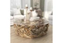 Jaco Glass Round Coffee Table - Room