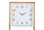 12X24 Inch Wood Wall Clock With Metal Basket - Detail