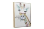 17X21 Inch Colorful Winking Giraffe Canvas Wall Art - Material