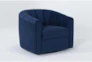 Falcon Channeled Swivel Chair By Drew & Jonathan For Living Spaces - Side