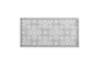 24X48 Inch White Wood Geo Squares Lattice Wall Panel - Back