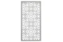 24X48 Inch White Wood Geo Squares Lattice Wall Panel - Signature