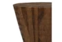 18 Inch Teak Wood Hourglass Stool - Detail