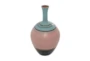 15 Inch Multi Color Ceramic Bottle Vase - Front
