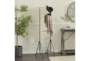 61 Inch Metal + Wood Standing Blanket Ladder On Casters - Room