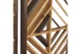 12X36 Inch Brown Wood Wall Decor - Detail