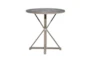 29" Wood Pedestal Round Accent Table - Material