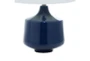 23 Inch Blue Porcelain Table Lamp Set of 2 - Detail