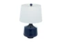 23 Inch Blue Porcelain Table Lamp Set of 2 - Material