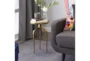 22" Gold Modern Tripod Round Accent Table - Room