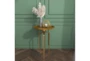 25" Gold Modern Tripod Round Accent Table - Room
