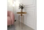 25" Gold Modern Tripod Round Accent Table - Room