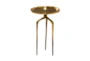 25" Gold Modern Tripod Round Accent Table - Signature
