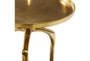 25" Gold Modern Tripod Round Accent Table - Detail