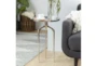25" Silver Modern Tripod Round Accent Table - Room