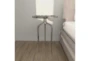 25" Silver Modern Tripod Round Accent Table - Room