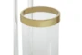 23 Inch Gold Stainless Steel Lantern - Detail