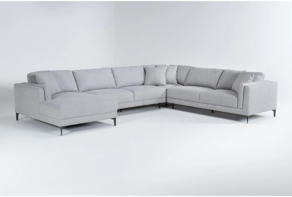 Culver 113" 4 Piece Sectional With Left Arm Facing Chaise By Drew & Jonathan For Living Spaces