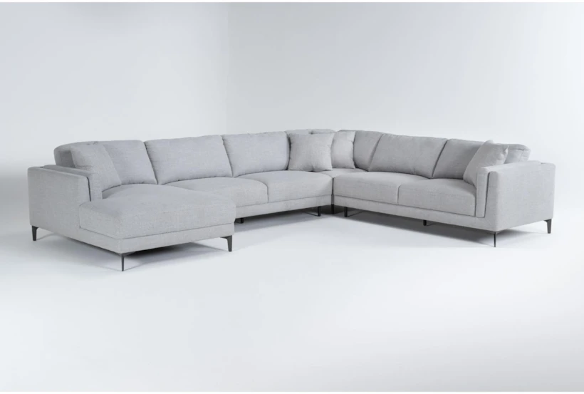 Culver 113" 4 Piece Sectional With Left Arm Facing Chaise By Drew & Jonathan For Living Spaces - 360