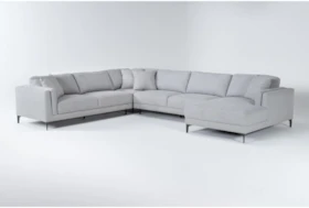 Culver 113" 4 Piece Sectional With Right Arm Facing Chaise By Drew & Jonathan For Living Spaces