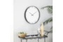 20X20 Inch White Glass Wall Clock - Room