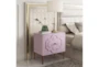 Anastasia Pink Lacquer Night Table - Room