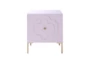 Anastasia Pink Lacquer Night Table - Signature