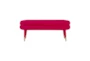 Brigitte Pink Velvet Bench - Signature