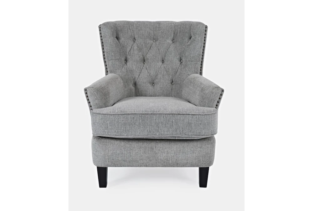 Campbell Grey Wingback Arm Chair