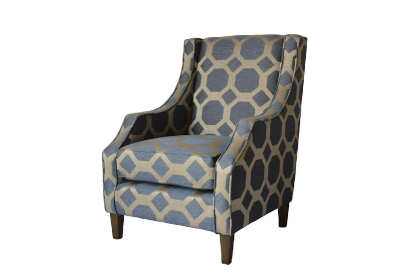Connelly Grey Wingback Arm Chair - 360