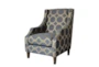 Connelly Grey Wingback Arm Chair - Signature